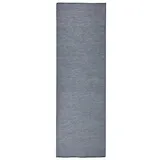 vidaXL Outdoor-Teppich Flachgewebe 80x250 cm Blau
