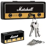 Marshall Schlüsselhalter Wandmontage,Wandmontage Schlüsselboard,Jack II Rack 2.0 JCM800 Gitarre Wand Schlüsselbrett,Marshall Key Holder mit 4 Gitarrenstecker