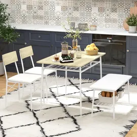 Homcom Essgruppe Stahl, MDF