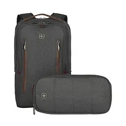 WENGER Laptop-Rucksack CityUpgrade Kunstfaser grau 15,0 l bis 40,6 cm (16 Zoll)