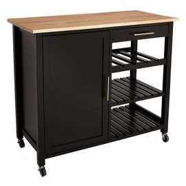 Atmosphera 157056H Beistelltisch Claude schwarz H 100 cm - Schwarz