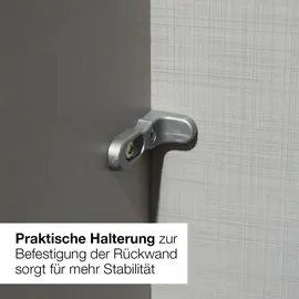 WIMEX Schwebetürenschrank »Coburg, Kleiderschrank Made in Germany«, mit Akustikpaneel Optik oder Holzoptik eichefarben, 180cm breit weiß artisan nachbildung B/H/T: ca. 180x198x65 cm - weiß