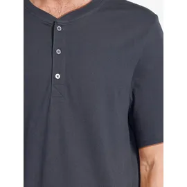 SCHIESSER Pyjama Night & Home Grau kariert / Blau L