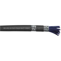 DAP AUDIO DAP MK-2832 Studio Multicore 28-paariges Kabel - doppelt geschirmt - schwarze Ummantelung