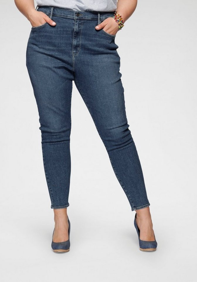 Levi's® Plus Skinny-fit-Jeans MILE HIGH blau 20 (50)