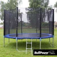 BullPower Gartentrampolin Kinder Trampolin Set 305 366 cm Netz Leiter Outdoor