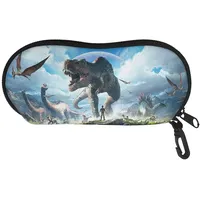 UOIMAG Brillenetui für Sonnenbrillen, weich, tragbar, Dino Print, Einheitsgröße - Einheitsgröße