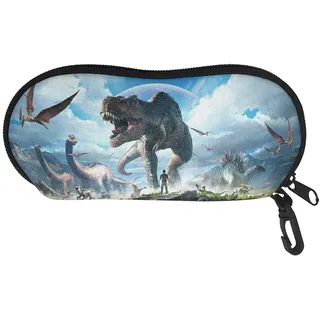 UOIMAG Brillenetui für Sonnenbrillen, weich, tragbar, Dino Print, Einheitsgröße - Einheitsgröße