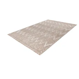 Kayoom Teppich »Sarai 225« rechteckig 6 mm Höhe Flachgewebe Kayoom grau, weiß B : beige