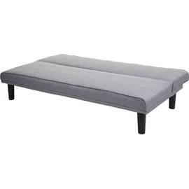 MCW Schlafsofa MCW-J17, Couch Klappsofa Gästebett Bettsofa, Schlaffunktion Stoff/Textil 165cm ~ grau