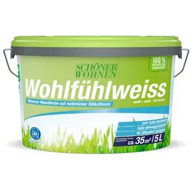Schöner Wohnen Wohlfühlweiss Weiß matt 5 l