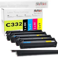OBV Toner-Set für Lexmark C3326 C3224dw Schwarz, Cyan, Magenta,
