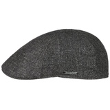 Stetson Flat Cap (1-St) Schirmmütze mit Schirm, Made in the EU schwarz 57 cm