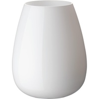 Große Vase Arctic Breeze, 22,8 cm, Glas, Weiß