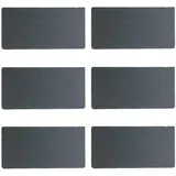 Schieferplatten 6er Set RILEY, 34 x 17 cm - Anthrazit - Schiefer - Unikat - 6er Set