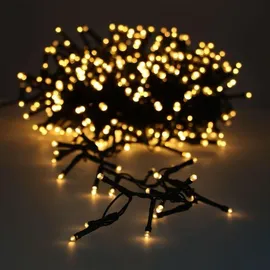 ECD Germany LED Cluster Lichterkette 700 LEDs Extra Warmweiß 8 Modi IP44 Innen/Außen Weihnachtsbeleuchtung Büschellichterkette