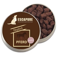 Escapure Hunde Leckerli Dose | Pferd Hupferl 50g | Pferd Hupferl in Premium Qualität | 98% Muskelfleisch | ohne künstliche Zusatzstoffe und frei von Getreide