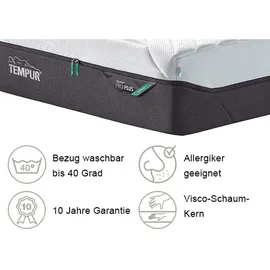 Tempur TEMPUR® Pro® Plus Matratze Medium CoolQuilt Viscoschaum 90 x 200 cm