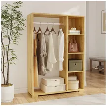 [en.casa] Nesbyen Kleiderschrank 0 x 0 x 0 cm beige/braun