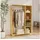 [en.casa] Nesbyen Kleiderschrank 0 x 0 x 0 cm beige/braun