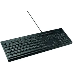 Kensington Tastatur KB100 Seiten EQ K63727DE schwarz