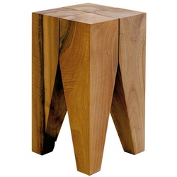 Hocker/Beistelltisch Backenzahn E15 braun, Designer Philipp Mainzer, 47x27x27 cm