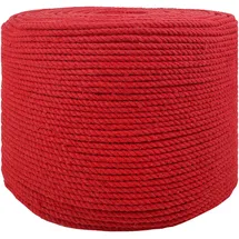 vidaXL Seil 10 pcs Rot Baumwolle