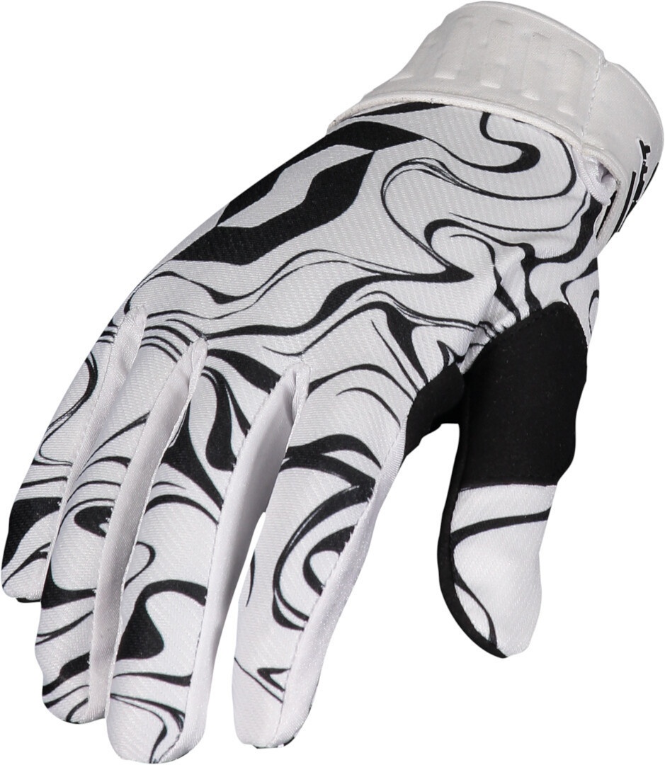 Scott 450 Liquid Marble Motocross Handschuhe, schwarz-weiss, Größe L