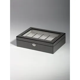 Rothenschild Uhrenbox für 10 Uhren Holz Carbon/Grau/Schwarz