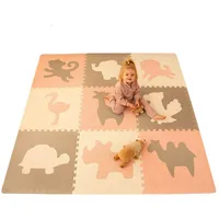 Hakuna Matte große Puzzlematte für Babys 1,8x1,8m 9 XXL-Platten 60x60cm – 20% dickere – weichere Puzzlematte Kinder – schadstofffreie, geruchlose, Krabbelmatte