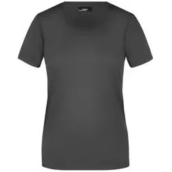 Damen Rundhals T-Shirt JN901, graphit, Größe XL - graphit - XL