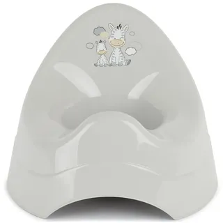 Bieco Töpfchen für Kinder mit Musik grau mit Zebra Motiv| Ab 8 Monate baby toilette kindertopf kindertöpfchen abhaltetöpfchen klositz toilettenaufsatz
