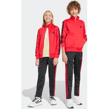 adidas Trainingsanzug ADIDAS SPORTSWEAR "J 3S TR TS 205", Jungen, Gr. 164, rot (pure ruby, schwarz), Obermaterial: 100% Polyester, Sportanzüge Trainingsanzug