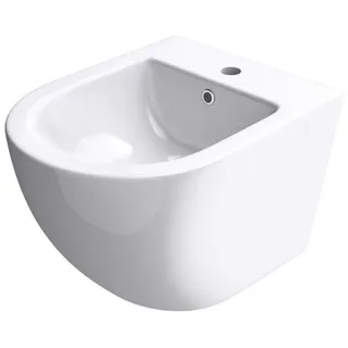 doporro WC-Bidet Düren179 Weiß 48,5x36x33 cm aus Keramik Wand-Bidet mit Überlauf - Doporro