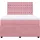 vidaXL Boxspringbett mit Matratze Rosa 140x200 cm Samt