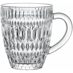 Nachtmann Kaffeebecher Ethno Barista 2tlg. Kristall, Kristalloptik Transparent Klar