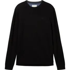 Tom Tailor 1038426 Basic Knit Pullover Black XL
