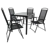 VCM 140S Sitzgruppe Set 5-tlg. schwarz