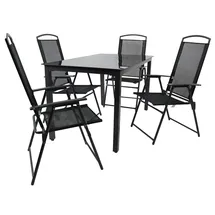 VCM 140S Sitzgruppe Set 5-tlg. schwarz