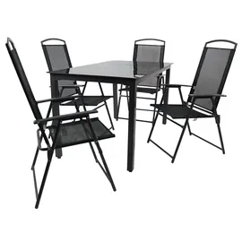 VCM 140S Sitzgruppe Set 5-tlg. schwarz