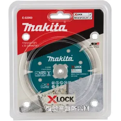 Makita Diamantscheibe 115 mm, 1 Stück - Beton/Granit/Marmor - X-LOCK - E-02060