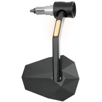 Highsider Lenkerendenspiegel mit LED Blinker Schwarz