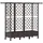 vidaXL Hochbeet mit Rankgitter und Dach 164 x 40 x 127 cm Braun