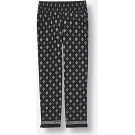 sheego Jerseyhose Normal Schwarz/Ecru 56