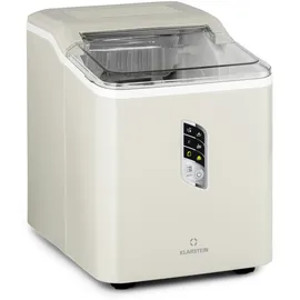 Klarstein Albaron Eiswürfelmaschine Bullet-Eis 12 kg / 24 h 1,5 Ltr. Display Creme