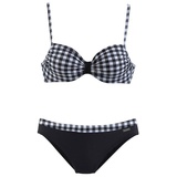 LASCANA Bügel-Bikini Damen schwarz-weiß Gr.44 Cup F,