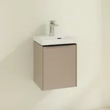 Villeroy & Boch Waschbeckenunterschrank 1 Tür 35,1 x 42,9 x 30,9 cm Taupe/Schwarz