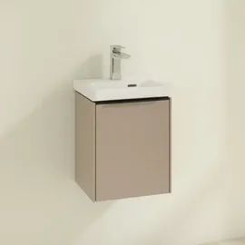 Villeroy & Boch Waschbeckenunterschrank 1 Tür 35,1 x 42,9 x 30,9 cm Taupe/Schwarz