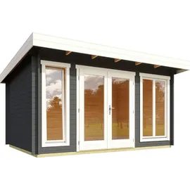 Lasita Maja Gartenhaus 4,1 x 3,2 m Grau