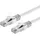 S-Impuls RJ45 Flachkabel m. Cat 7 Rohkabel slim weiß 10m